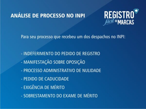 Serviço Análise de Processo no INPI - Imagem 2