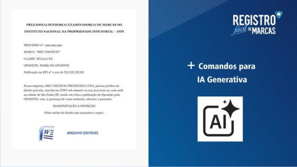 Modelo Manifestação à Oposição INPI + Comandos Para IA